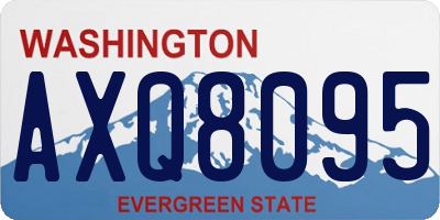 WA license plate AXQ8095