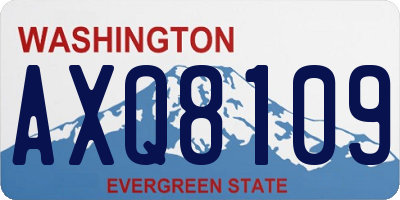 WA license plate AXQ8109