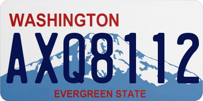 WA license plate AXQ8112