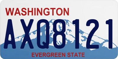 WA license plate AXQ8121