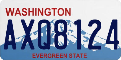 WA license plate AXQ8124
