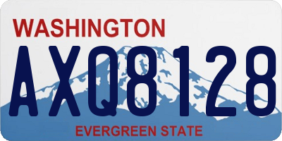 WA license plate AXQ8128