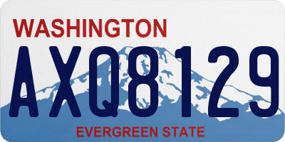 WA license plate AXQ8129