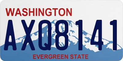 WA license plate AXQ8141