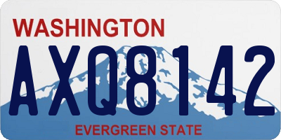 WA license plate AXQ8142