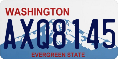 WA license plate AXQ8145
