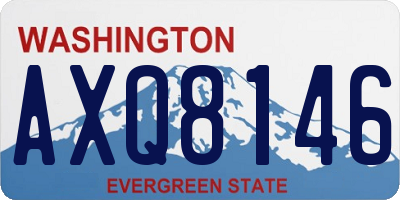WA license plate AXQ8146