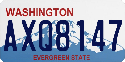 WA license plate AXQ8147