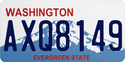WA license plate AXQ8149