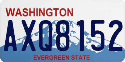 WA license plate AXQ8152