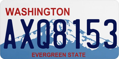 WA license plate AXQ8153