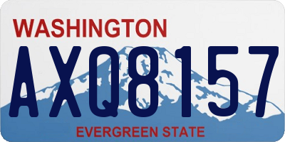 WA license plate AXQ8157
