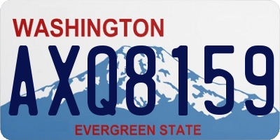 WA license plate AXQ8159