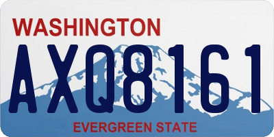 WA license plate AXQ8161
