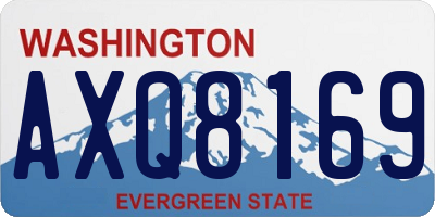 WA license plate AXQ8169