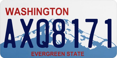 WA license plate AXQ8171