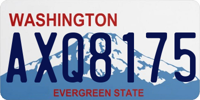 WA license plate AXQ8175