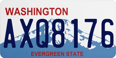 WA license plate AXQ8176