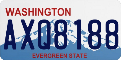 WA license plate AXQ8188