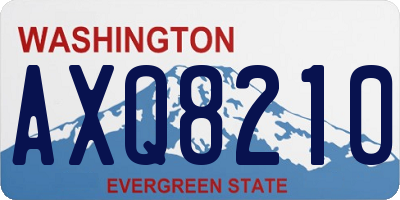 WA license plate AXQ8210