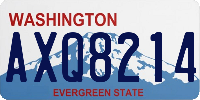 WA license plate AXQ8214