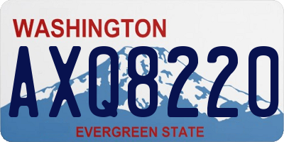 WA license plate AXQ8220