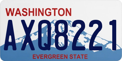 WA license plate AXQ8221