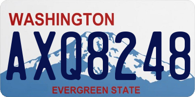 WA license plate AXQ8248
