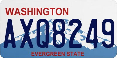 WA license plate AXQ8249
