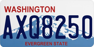 WA license plate AXQ8250