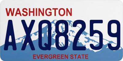 WA license plate AXQ8259