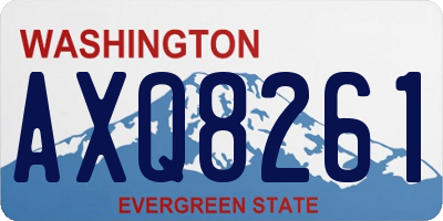 WA license plate AXQ8261