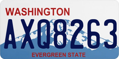 WA license plate AXQ8263