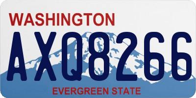 WA license plate AXQ8266