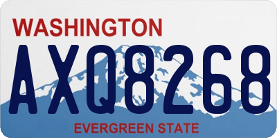 WA license plate AXQ8268