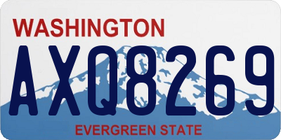 WA license plate AXQ8269