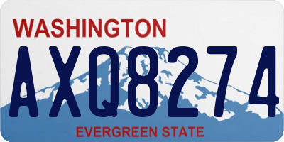 WA license plate AXQ8274