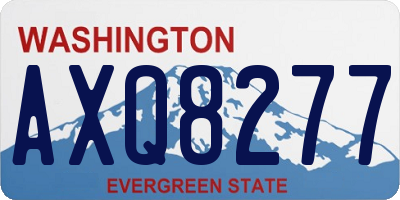 WA license plate AXQ8277