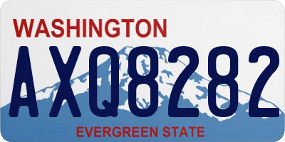 WA license plate AXQ8282