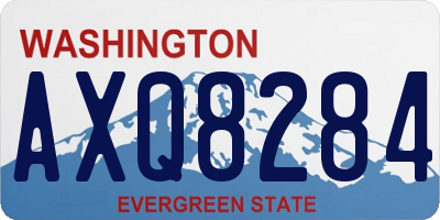 WA license plate AXQ8284
