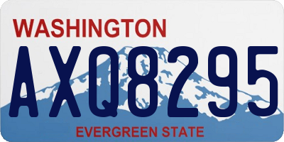 WA license plate AXQ8295