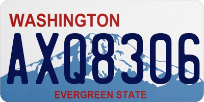 WA license plate AXQ8306