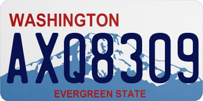 WA license plate AXQ8309