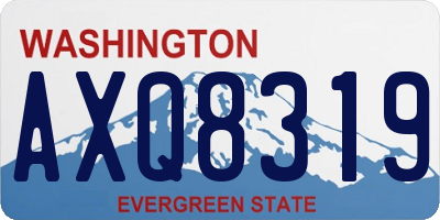 WA license plate AXQ8319
