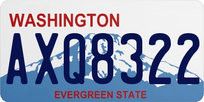 WA license plate AXQ8322