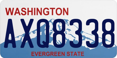 WA license plate AXQ8338