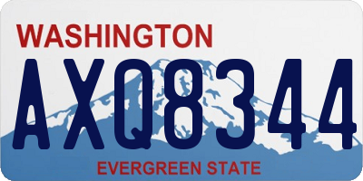 WA license plate AXQ8344