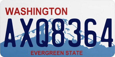 WA license plate AXQ8364