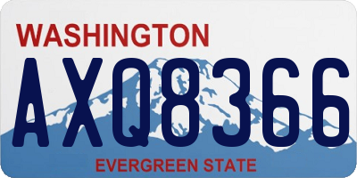 WA license plate AXQ8366