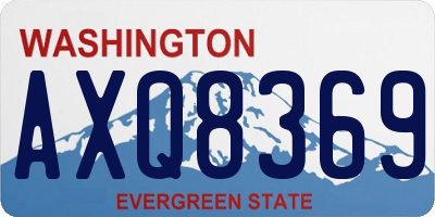 WA license plate AXQ8369